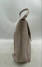 Load image into Gallery viewer, Abbott Lyon Womens Light Pink Pebbled Leather Flap Over Top Handle Tote Handbag