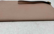 Load image into Gallery viewer, Michael Kors Womens Nude Saffiano Leather Studded Zip Top Wristlet Clutch Wallet