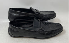 Load image into Gallery viewer, Perry Ellis Portfolio Mens Black Leather Round Toe Slip-On Loafer Shoes Size 9