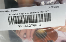 Load image into Gallery viewer, Mitchell MU40NT Brown 4-String Natural Lindenwood Body Soprano Ukulele