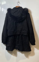 Load image into Gallery viewer, Fleet Street Womens Black Long Sleeve Hooded Full-Zip Parka Coat Size 2X