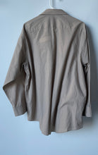 Load image into Gallery viewer, Pierre Cardin Mens Taupe Long Sleeve Spread Collar Dress Shirt Size XL