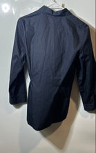 Load image into Gallery viewer, Zara Womens Dark Blue Long Sleeve Collared Button Front Blouse Top Sz XS W/ Tags