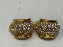 Load image into Gallery viewer, Authentic Swarovski Women's Gold-Tone Pave Crystal Earrings