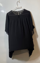 Load image into Gallery viewer, Michael Kors Womens Black Rhinestone Round Neck Blouse Top Size L