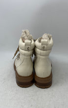 Load image into Gallery viewer, Circus By Sam Edelman Womens Cream Lace-Up Combat Boots Size 7