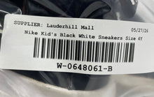 Load image into Gallery viewer, Nike Unisex Kids Flex Runner AT4662-001 Black White Sneakers Shoes Size 4Y