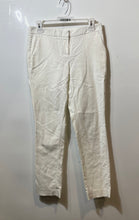 Load image into Gallery viewer, Vince Camuto Womens White Flat Front Pockets Straight Leg Ankle Pants Size 0