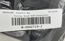 Load image into Gallery viewer, Vivitar 8x50 Black Adjustable General Purpose Compact Binoculars