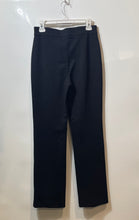 Load image into Gallery viewer, Karl Lagerfeld Womens Black Flat Front Faux-Zipper Straight Leg Dress Pants Sz S