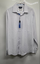 Load image into Gallery viewer, Nautica Mens White Anchor Long Sleeve Slim Fit Dress Shirt L 16-16 1/2 With Tag