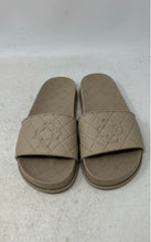 Load image into Gallery viewer, Unbranded Womens Beige Leather Slip-On Open Toe Slide Sandals Size 6/7
