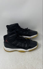 Load image into Gallery viewer, Nike Boys Air Jordan 11 Retro Black Leather Lace-Up Sneaker Shoes Size 7Y