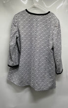 Load image into Gallery viewer, Tahari Arthur S. Levine Womens White Black Diamond Full Zip Jacket Size 20W