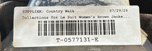 Load image into Gallery viewer, Collections For Le Suit Womens Brown Long Sleeve One-Button Blazer Jacket Sz 16