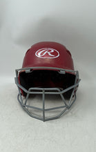 Load image into Gallery viewer, Rawlings R16J-R1 Red Baseball Batting Helmet With Face Mask Size 6 3/8-7 1/8