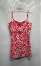 Load image into Gallery viewer, French Connection Womens Red White Floral Spaghetti Strap Back Zip Sundress Sz 8