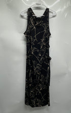 Load image into Gallery viewer, Calvin Klein Womens Black Floral Print Sleeveless Maxi Dress Size Large