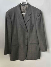 Load image into Gallery viewer, Malibu Mens Gray Long Sleeve Notch Lapel Collar Three-Button Blazer Size 54