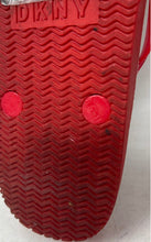 Load image into Gallery viewer, DKNY Womens Madi Red Open Toe Slip-On Flat Flip Flop Sandals Size 8.5-11