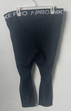 Load image into Gallery viewer, Nike Womens Black Pull On Skinny Leg Sport Ankle Leggings Size 2X