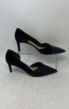 Load image into Gallery viewer, Franco Sarto Womens Janine Black Leather Pointed Toe D'Orsay Heels Size 9M
