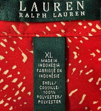 Load image into Gallery viewer, Lauren Ralph Lauren Womens Red Printed Hi-low Tunic Blouse Top Size XL