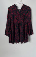 Load image into Gallery viewer, Zara Womens Red Black Leopard Print Long Sleeve Round Neck Mini Dress Size XS