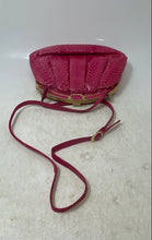 Load image into Gallery viewer, Buddel Womens Pink Inner Pockets Adjustable Strap Crossbody Shoulder Handbag