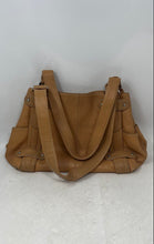 Load image into Gallery viewer, Tignanello Womens Khaki Tan Leather Double Handles Inner Pockets Shoulder Bag