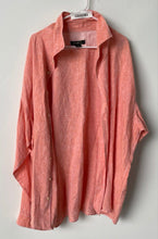 Load image into Gallery viewer, Pronto Uomo Mens Orange Linen Long Sleeve Collared Button-Up Shirt Size 3X