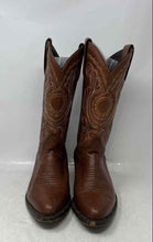 Load image into Gallery viewer, D'Jesus Womens Brown Faux Leather Pull-On Cowgirl Western Boots Size 6.5