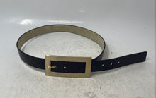 Load image into Gallery viewer, Michael Kors Womens Brown Gold-Tone Rectangle Buckle Adjustable Dress Belt