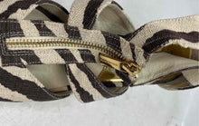 Load image into Gallery viewer, Michael Kors Womens Damita Multicolor Zebra Print Wedge Espadrille Sandals Sz 7M