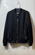 Load image into Gallery viewer, Zara Mens Black Long Sleeve Zipper Pockets Full-Zip Bomber Jacket Size XL