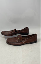 Load image into Gallery viewer, Angelo Of Rome Mens Brown Leather Slip-On Loafer Dress Shoes Size EUR 45