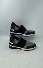 Load image into Gallery viewer, Michael Kors Womens Felix Black Silver Lurex Glitter Sneakers Shoes Size 6.5M