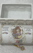Load image into Gallery viewer, Enesco Precious Moments Porcelain Miniature Trinket & Treasure Chest Boxes 2 Pcs