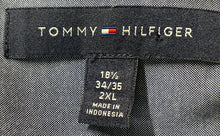 Load image into Gallery viewer, Tommy Hilfiger Mens Blue Cotton Long Sleeve Collared Dress Shirt Size 2XL