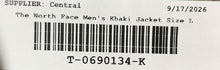 Load image into Gallery viewer, The North Face Mens Khaki Fleece Long Sleeve Mock Neck Full-Zip Jacket Size L