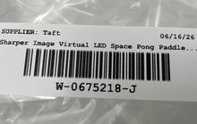 Load image into Gallery viewer, Sharper Image White Black Virtual LED Space Pong Game Paddle Not Tested