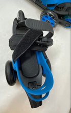 Load image into Gallery viewer, Cardiff Skate Co. Unisex Cruiser Blue Black Adjustable 4-Wheel Skates Size S