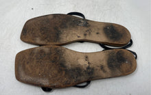 Load image into Gallery viewer, Steve Madden Womens Black Open Toe Flat Slingback Sandals Size 10M