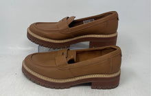 Load image into Gallery viewer, Toms Womens Cara Lug Brown Leather Slip-On Penny Loafer Shoes Size 8.5W