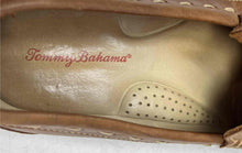 Load image into Gallery viewer, Tommy Bahama Mens Brown Leather Lace-Up Round Toe Loafer Shoes Size 10M