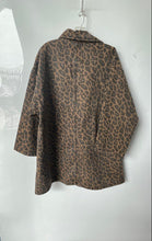 Load image into Gallery viewer, Elengatine Womens Brown Leopard Print Denim 1/2 Zip Mini Dress Size S With Tag