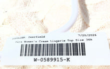 Load image into Gallery viewer, Zara Womens Cream Lace Lingerie Cropped Blouse Top Size 36B With Tag