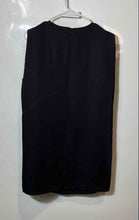 Load image into Gallery viewer, Zara Womens Black Sleeveless Round Neck Regular Fit Short Shift Dress Size M