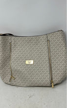 Load image into Gallery viewer, Michael Kors Womens Beige Monogram Print Leather Shoulder Double Handle Tote Bag