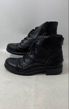 Load image into Gallery viewer, Madden Girl Womens Darria DARR01J1 Black Leather Lace-Up Combat Boots Size 8 M
